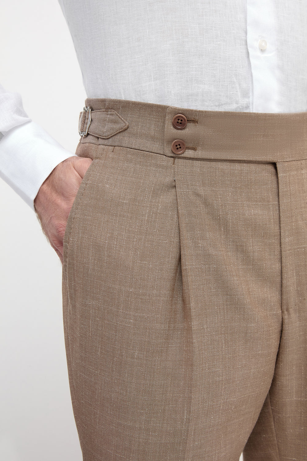 Pantaloni Soragna Almond - Made in Italy