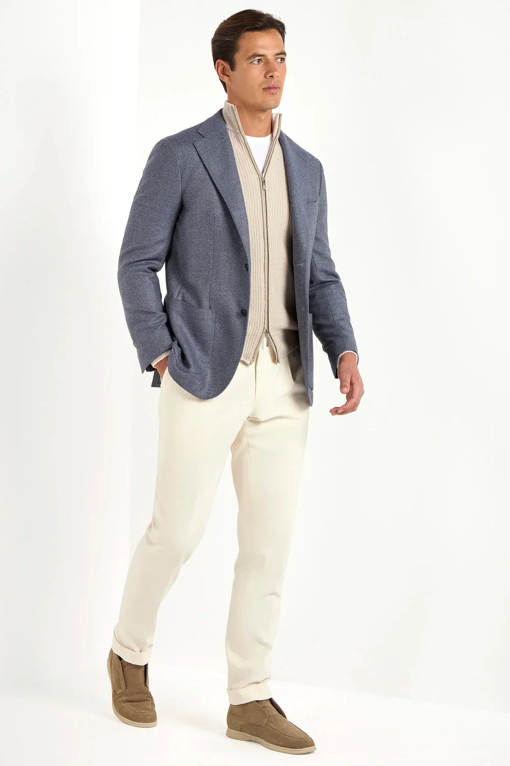 Giacca azzurro polvere - Made in Italy