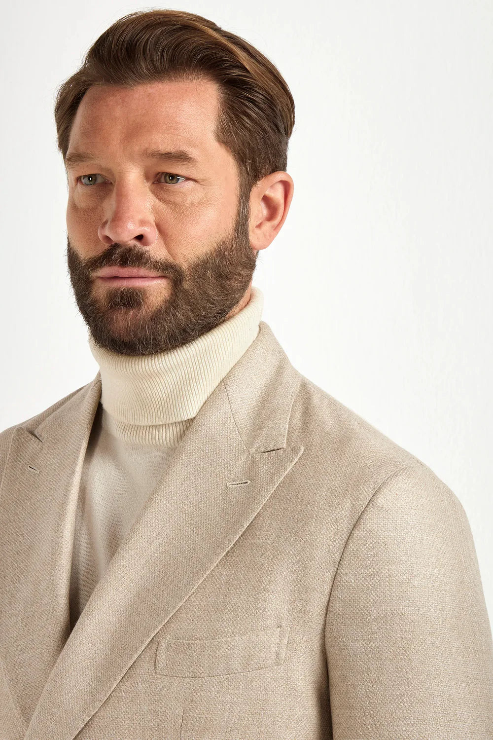 Giacca doppiopetto sabbia - Made in Italy
