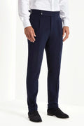 Pantaloni Soragna in cotone blu - Made in Italy