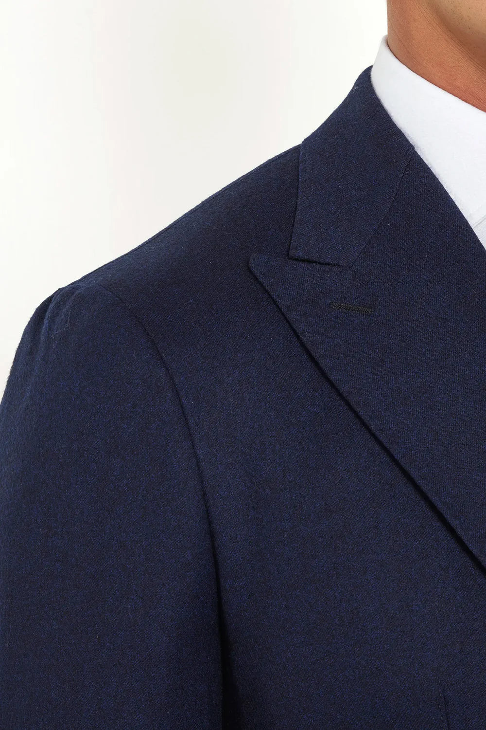 Giacca doppiopetto in flanella blu - Made in Italy