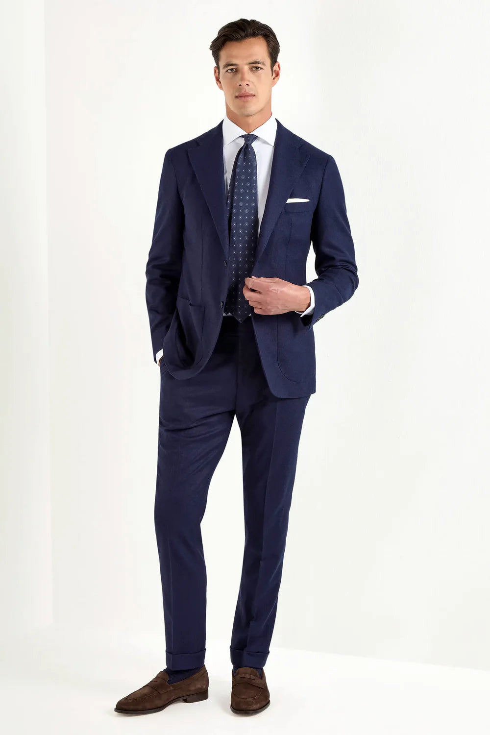 Giacca in flanella blu - Made in Italy