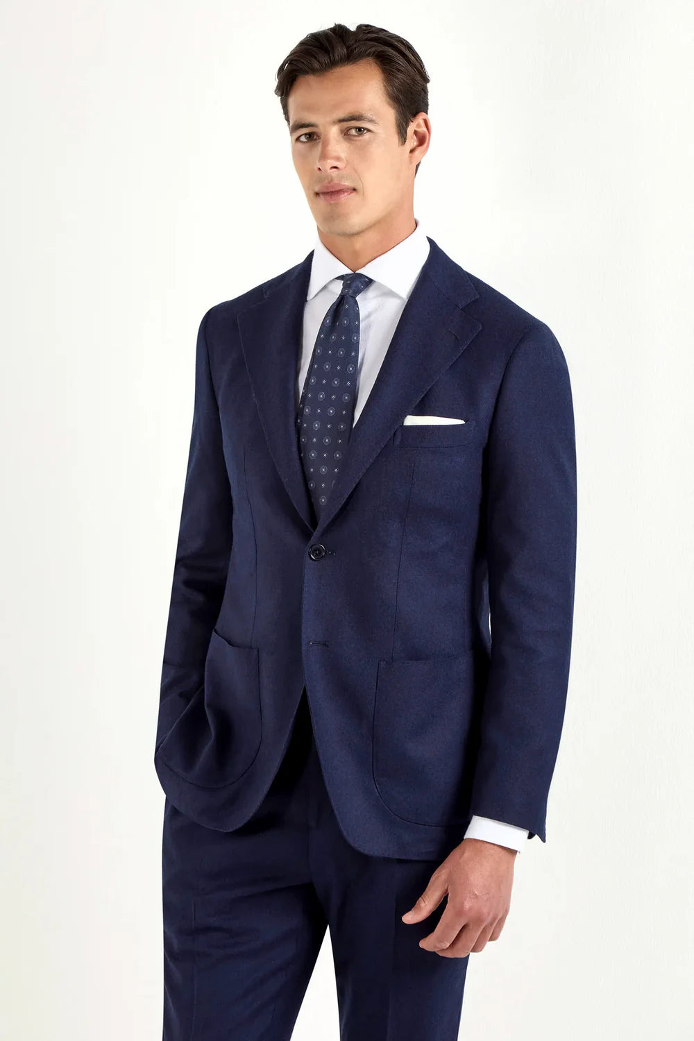 Giacca in flanella blu - Made in Italy