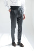 Pantaloni in flanella grigia Limited Edition - Made in Italy