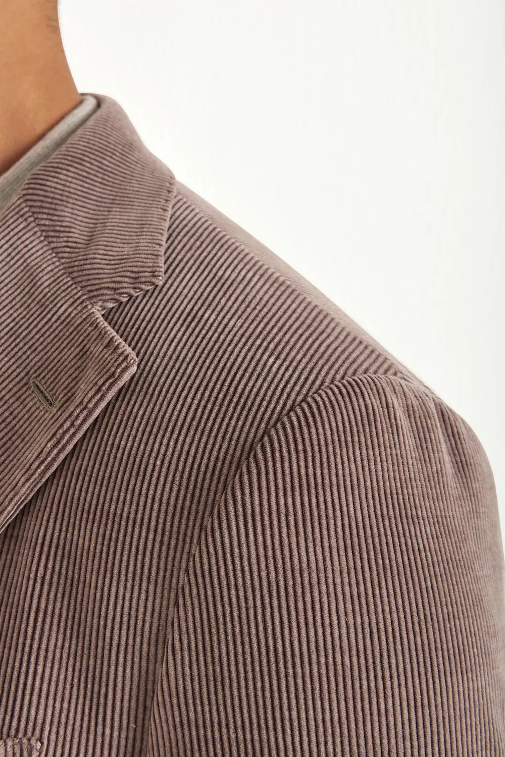 Giacca in velluto a coste color prugna - Made in Italy